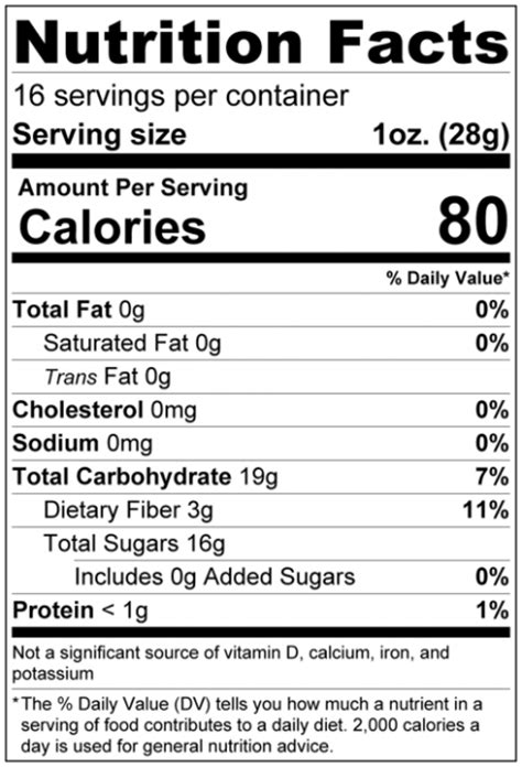 apple slices nutrition facts.